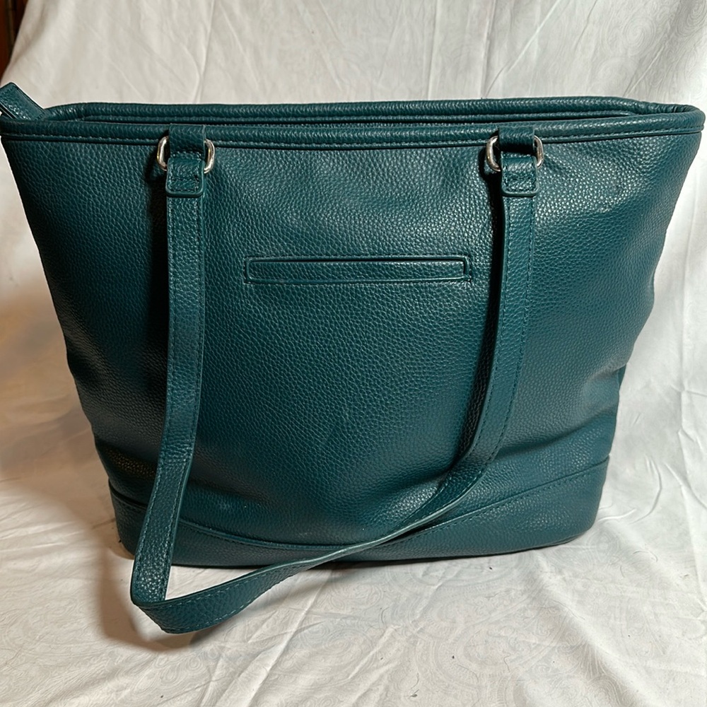 Thirty one zipper top Purse DK Green